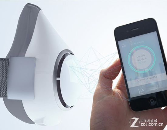 实时查看空气质量 新式智能口罩亮相